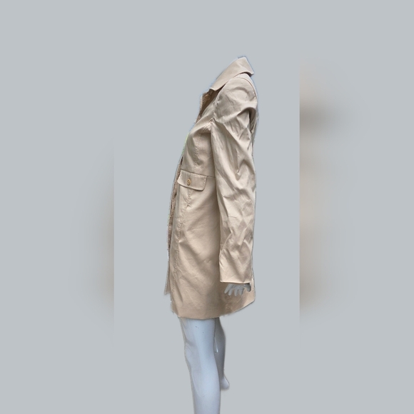 Tommy Hilfiguer Lined Women's Fall Coat. Cream, Med, In Good Condition, Cotton - Picture 4 of 14